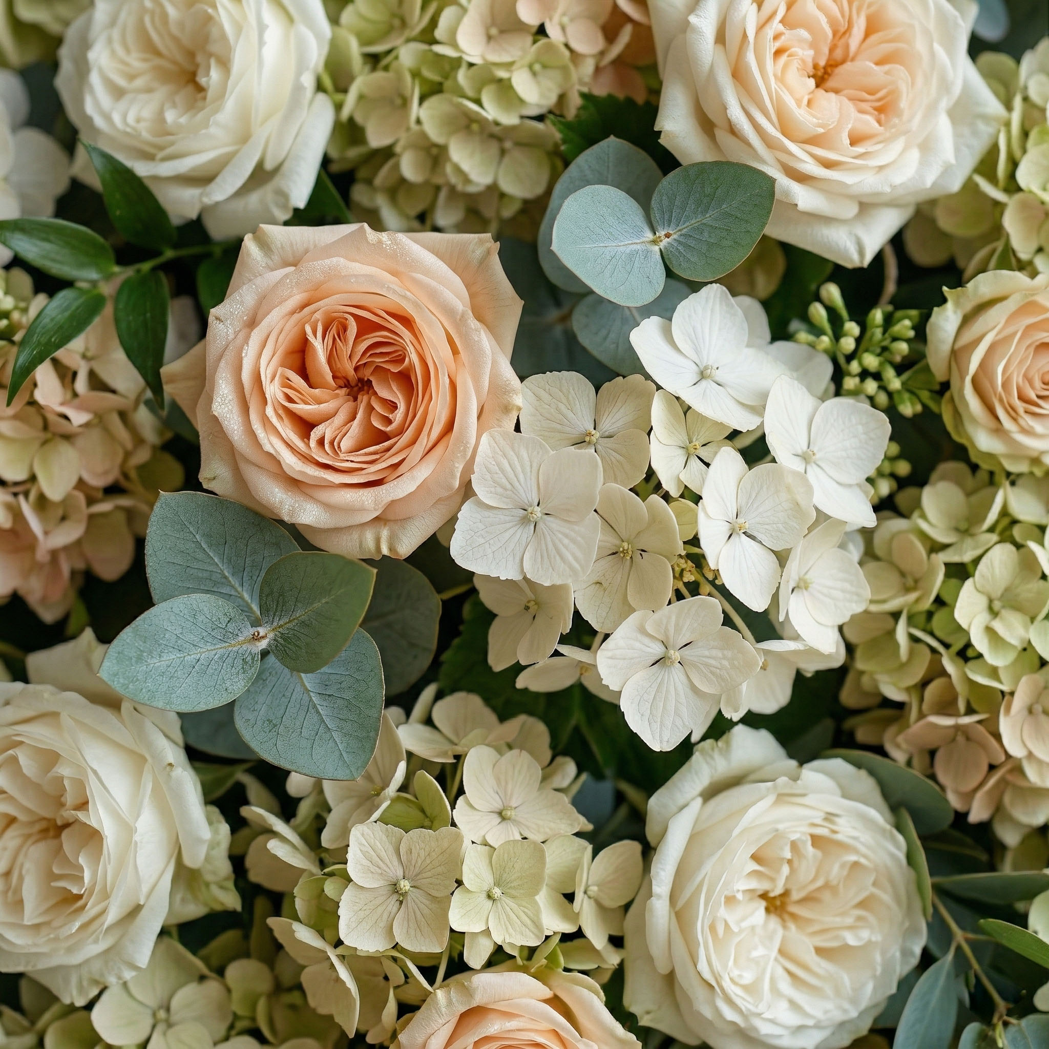Full greenery wall backdrop styled in a bright venue for a GTA event